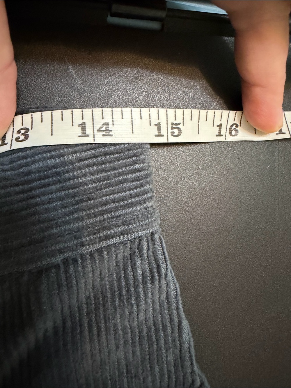 Laude The Label High Rise Wide Leg Corduroy Pants in Mineral Size 4 - Picture 10 of 11